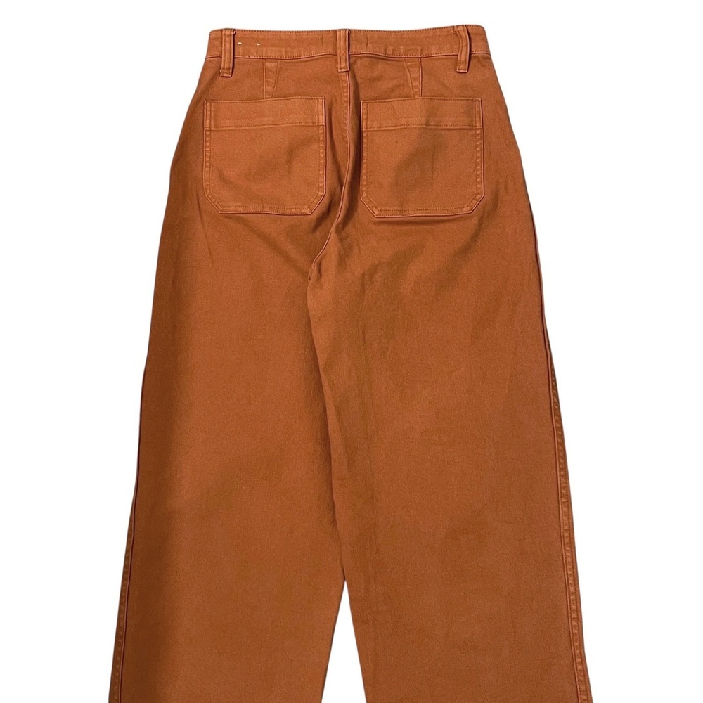Madewell Curvy Slim Emmett Wide Leg Crop‎ Pants in Warm Nutmeg Size 25 - Picture 6 of 10